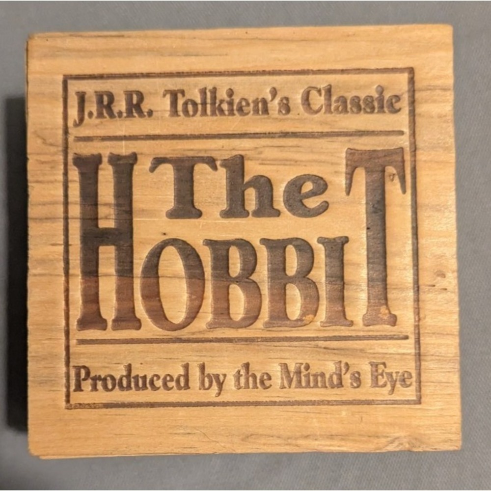 The Hobbit by Tolkien 6 Audio Cassette Tapes Wood Box Set by Mind's Eye